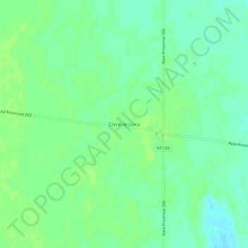 Carte topographique Corral de Lorca, altitude, relief