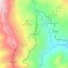 Carte topographique La Divisoria, altitude, relief