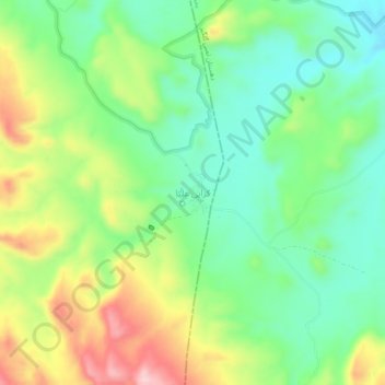 Carte topographique Koreai Olya, altitude, relief