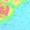 Carte topographique Wenshui, altitude, relief