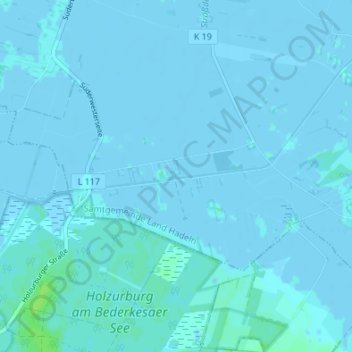 Carte topographique Höring, altitude, relief