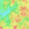 Carte topographique Les Farges, altitude, relief