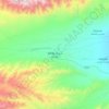 Carte topographique Wenquan, altitude, relief