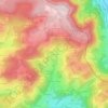 Carte topographique Chez Héry, altitude, relief