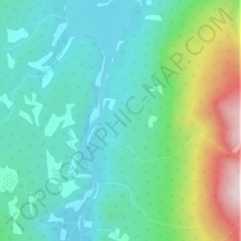 Carte topographique Selwyn Mountains, altitude, relief