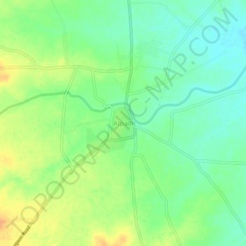 Carte topographique Atpadi, altitude, relief