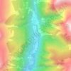 Carte topographique Augio, altitude, relief