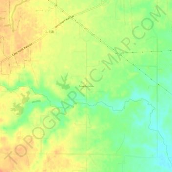 Carte topographique Roachtown, altitude, relief