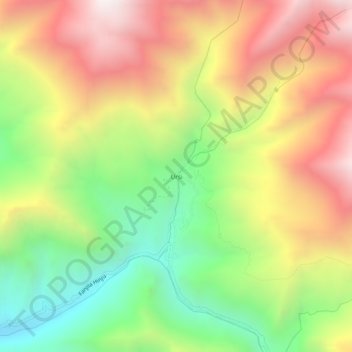 Carte topographique Ursi, altitude, relief