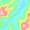 Carte topographique Obx Creek, altitude, relief