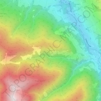 Carte topographique Ritzenberg, altitude, relief