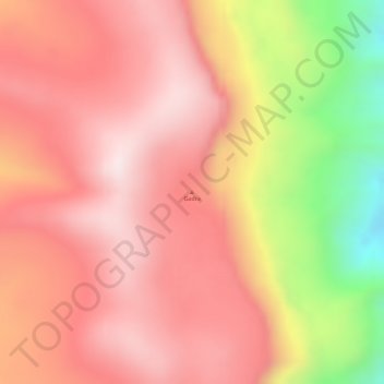 Carte topographique Gadra, altitude, relief