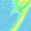 Carte topographique Saxis Island, altitude, relief