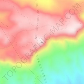 Carte topographique San Francisco, altitude, relief