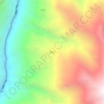 Carte topographique Bense, altitude, relief
