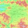 Carte topographique Lalitpur, altitude, relief