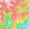 Carte topographique Picatou, altitude, relief