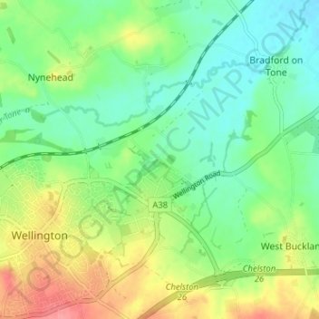 Carte topographique Ham, altitude, relief