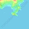 Carte topographique Cape Sounio, altitude, relief