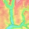 Carte topographique Le Petit Catillon, altitude, relief
