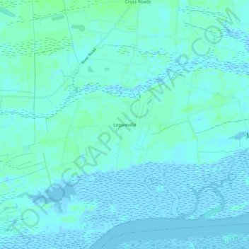 Carte topographique Legareville, altitude, relief