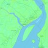 Carte topographique Haldia, altitude, relief