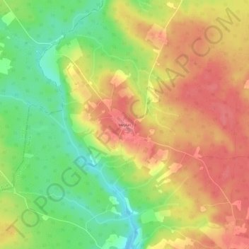 Carte topographique Meylan, altitude, relief