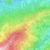 Carte topographique Crau Rappo, altitude, relief