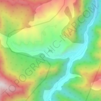 Carte topographique Heye, altitude, relief