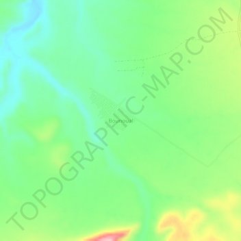 Carte topographique Bounoual, altitude, relief