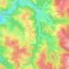 Carte topographique Le Bourg, altitude, relief