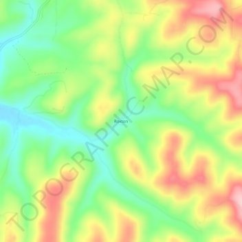 Carte topographique Roxton, altitude, relief