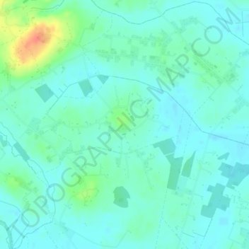Carte topographique Barrack Hill, altitude, relief