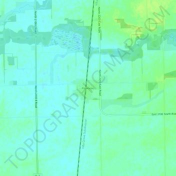 Carte topographique Papineau, altitude, relief