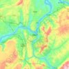Carte topographique Fuling, altitude, relief