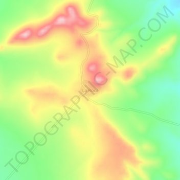 Carte topographique La Roca, altitude, relief