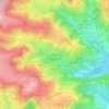 Carte topographique Les Goutelaines, altitude, relief