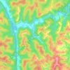 Carte topographique Plum Orchard, altitude, relief