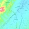 Carte topographique Banna, altitude, relief