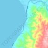 Carte topographique Tubigagmanok, altitude, relief