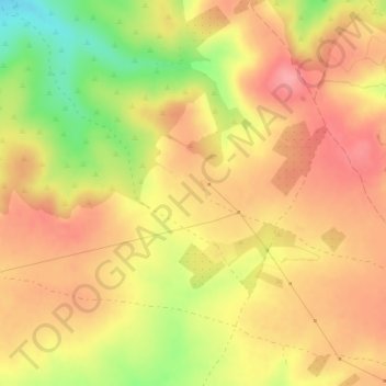 Carte topographique La Pallara, altitude, relief