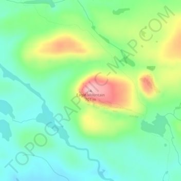 Carte topographique Eagle Mountain, altitude, relief