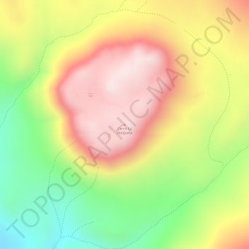 Carte topographique Cerro La Botijuela, altitude, relief