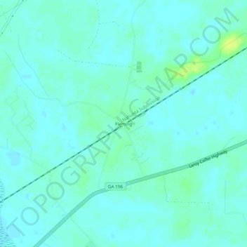 Carte topographique Fleming, altitude, relief