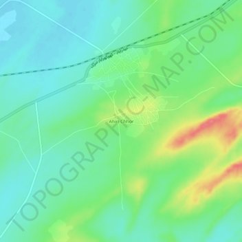 Carte topographique Ahiri Chhor, altitude, relief