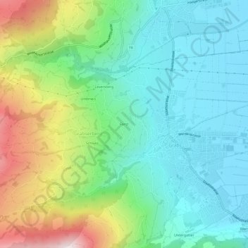 Carte topographique Forst, altitude, relief