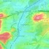 Carte topographique Uebersyren, altitude, relief