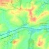 Carte topographique Ligne, altitude, relief
