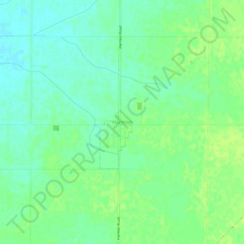 Carte topographique Harmon, altitude, relief