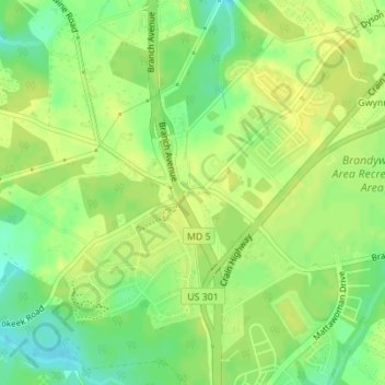 Carte topographique TB, altitude, relief